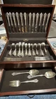 WALLACE ROSE POINT STERLING FLATWARE SET - 81 pieces + 12 Napkin Rings 8+ LBS