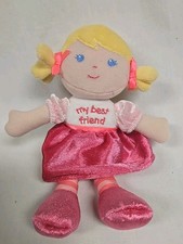 GARANIMALS 2015 MY BEST FRIEND BLONDE DOLL SECURITY PLUSH SOFT LOVEY 9"