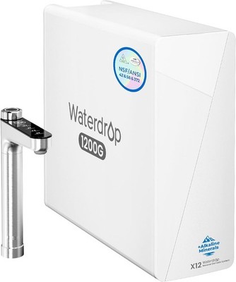 Waterdrop X12 Alkaline Mineral pH+ Reverse Osmosis System, 1200 GPD, 11-Stage