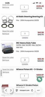 #ad 2004 Husky Wheel Bearing and Seal kit $50.00