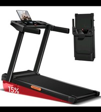 Elektrisches Laufband Klappbar 12 Km/H mit Tablethalter 0%-15% Steigung NEU