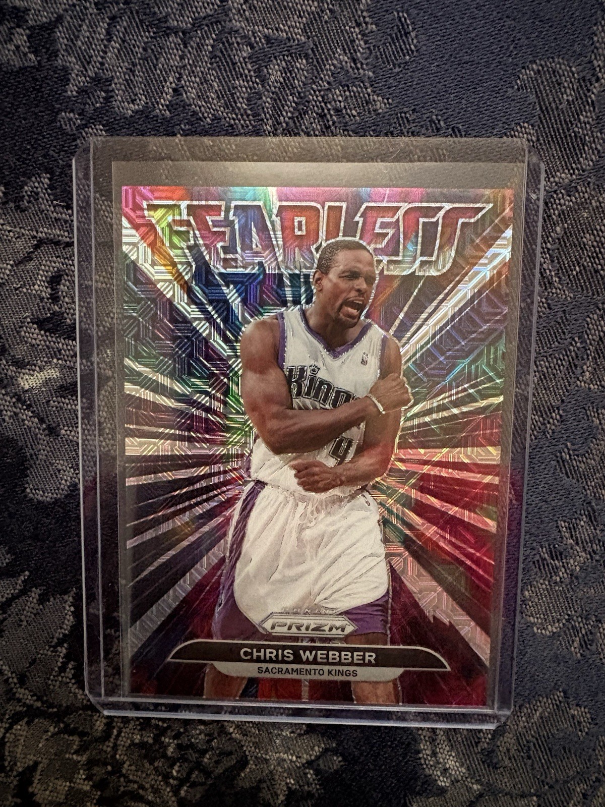 CHRIS WEBBER 2021-22 Prizm Mojo Fearless Insert Card 20/25 SP KINGS