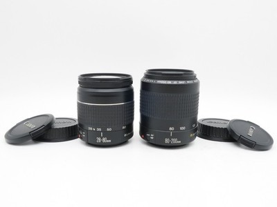 2x Canon EF 28-80mm 1:3.5-5.6 II + 80-200 1:4.5-5.6 II Objektiv
