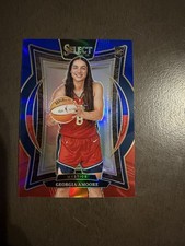 2025 Panini WNBA Select - Georgia Amoore #96 - Rookie Red & Blue Prizm /399 (RC)