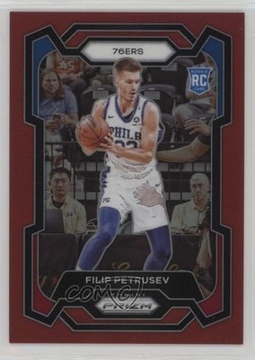 2023-24 Panini Prizm Red Prizm 43/299 Filip Petrusev #282 Rookie RC 6fs