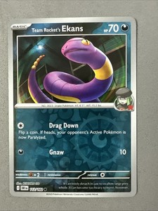 Team Rocket's Ekans 112/182 Destined Rivals Reverse Holo