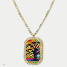 Amazing Tree Of Life Pendant Necklace Chain Image Dog Tag Chain Gift Design Slee