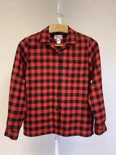 Pendleton Sz Large Jacket Shirt Womens Red Plaid Tartan 100 Wool