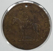 Excelsior Shoe for Boy Scouts July 1910 Swastika Good Luck Token (#1)