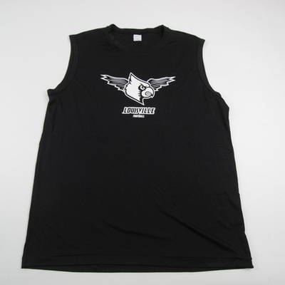 #ad Louisville Cardinals Sport Tek Sleeveless Shirt Men#x27;s Black New $4.55