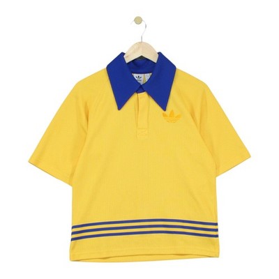Adidas Poloshirt Damen Größe 4 Gelb Adicolor 70er Relaxed Fit