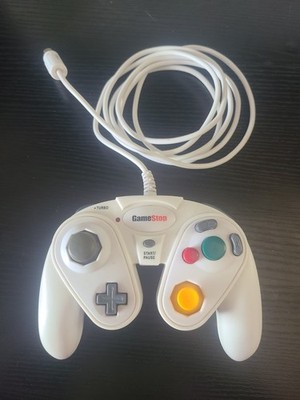 Tested Gamestop Nintendo Gamecube White Wired Turbo Controller