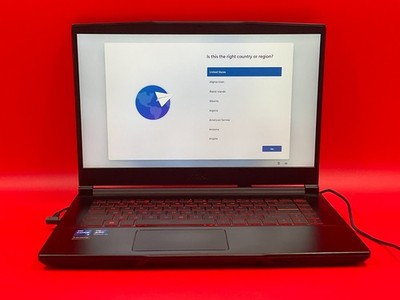 MSI Thin GF63 12HW 001US Gaming Laptop i5-12450H 8GB 512GB BT5 WiFi6 15.6F W11