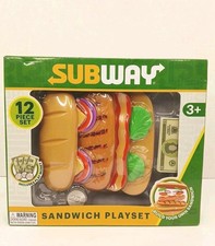 World Tech Toys Subway Sandwich Playset 12 Piece Set Play Money