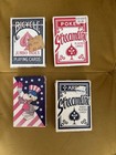 Vintage Playing Poker Card Lot (4) 2 New/Sealed 2 Used! — photo 1