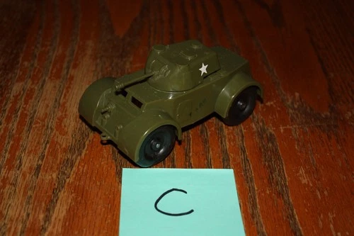 Mint Timmee/Processed Plastic Army Staghound Armored Car or Tank C - Marx, MPC