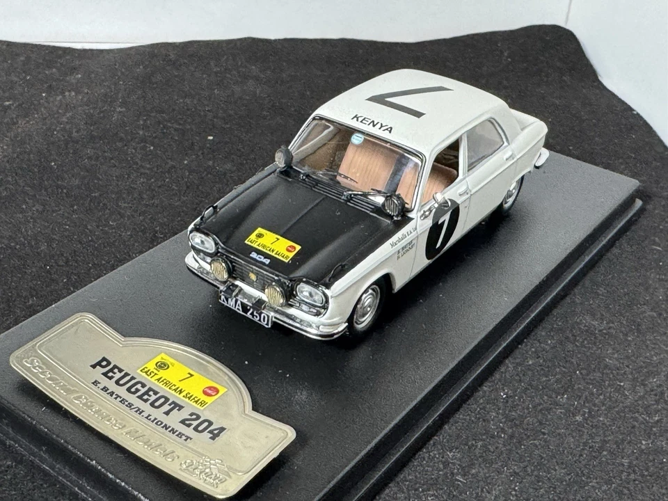 PEUGEOT 204 #7 B.BATES-H.LIONNET EAST AFRICAN SAFARI RALLY 1967 1:43 Transkit - Immagine 3 di 4