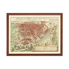 Old Map of Cairo 1572 - Vintage Egypt Art Wall Decor Print