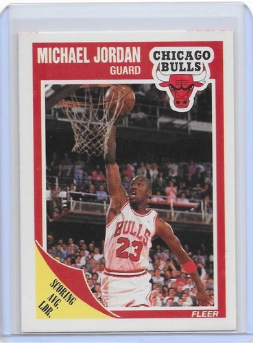 1989/90 FLEER BASKETBALL MICHAEL JORDAN CARD #21