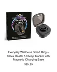 Smart Ring Fitness Tracker Sleep & Activity Monitoring Charging Case O2 Sensor 7