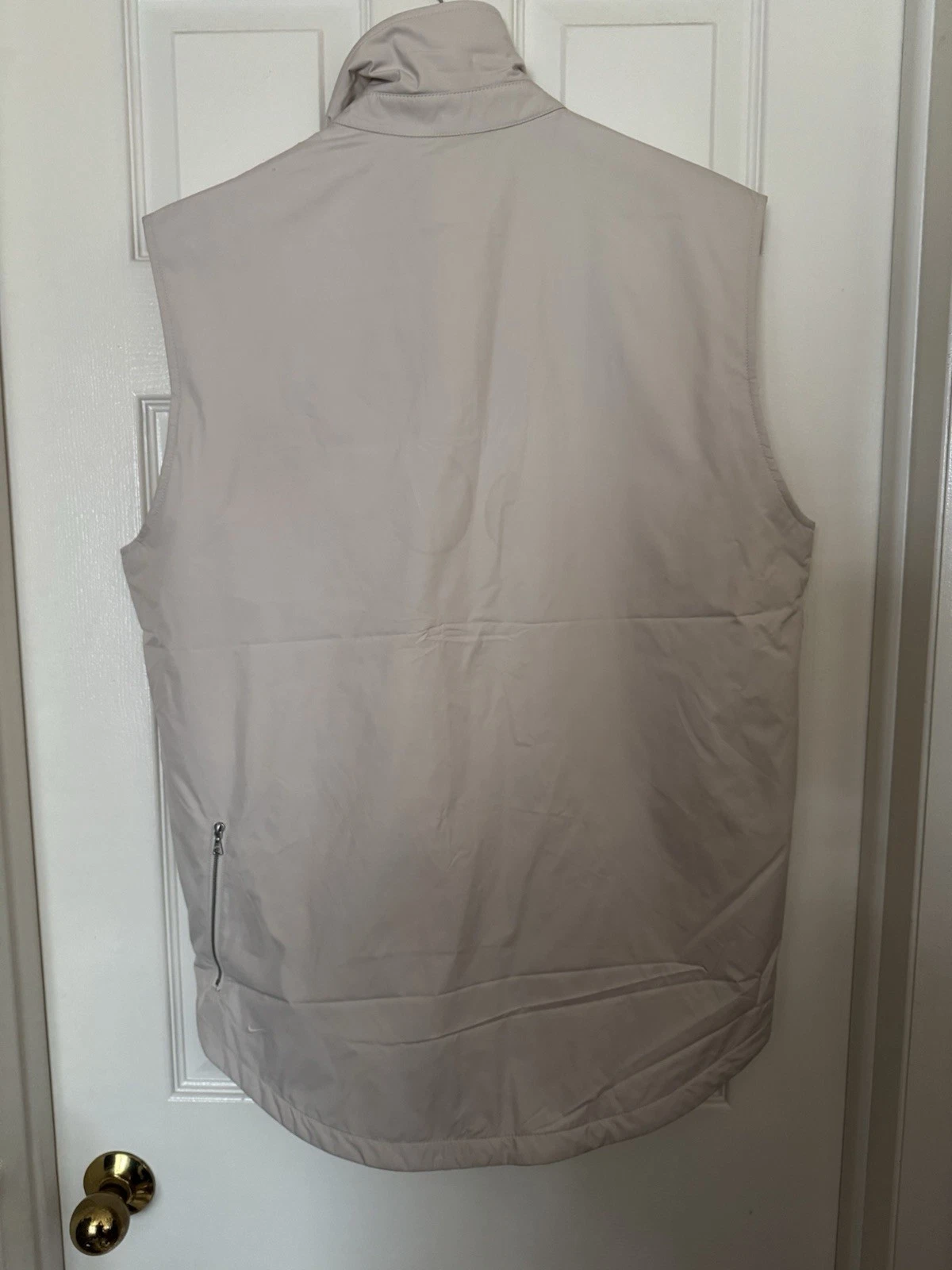 Nike $500 Men’s Medium ESC Made In Italy Down Filled Vest Wheat Ivory DH2884-790 image 11