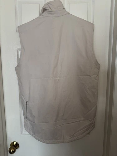 Nike $500 Men’s Medium ESC Made In Italy Down Filled Vest Wheat Ivory DH2884-790 image 11