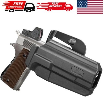 Optic Cut 1911 Holster   Adjustable Fit with Secure Trigger Guard Protection