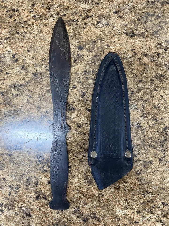 Cuchillo Lanzador Provincias Coloniales con Funda (Raro) Foto 4 de 4