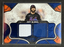 2025 Topps Tier One - Tier One Relics Jeff McNeil #T1R-JMC /99 (MEM)