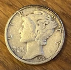 1926 Mercury Dime VF – Philadelphia – Winged Liberty – Roaring ‘20s – 90% Silver