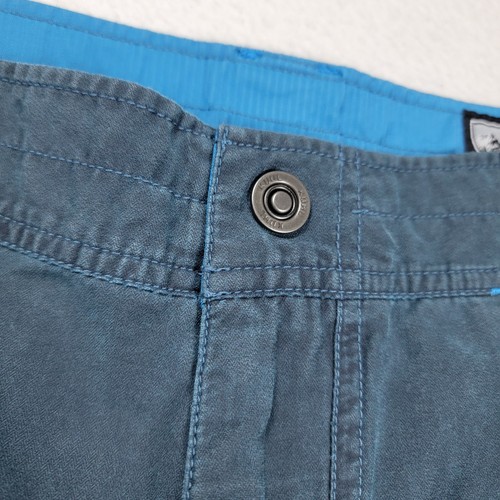Pantaloncini cargo Kuhl vintage tinta patina uomo taglia 32 blu escursionismo outdoor campeggio - Foto 4 di 17