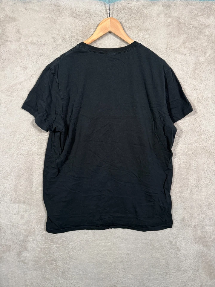 Camiseta Ralph Lauren Denim & Supply Para Hombre Talla L Negra Bandera Americana Gráfica Foto 3 de 4