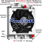 3 ROW RADIATOR&SHROUD FAN For 1992-2000 HONDA CIVIC D15 D16 EK EG Acura INTEGRA