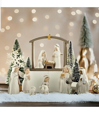 12 Pcs Nativity Set Small Figurines for Nativity Scene, Religious