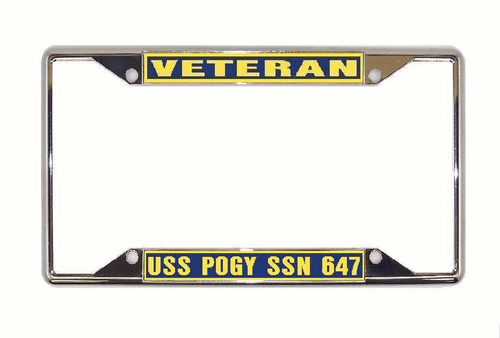 Telaio targa USS POGY SSN 647 US Navy auto militare-camion-RV VETERINARIO - Foto 7 di 8