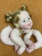 20in Reborn Baby DIY 3D Painted Skin Doll Kit Unassembled Rooted Hair Gift New