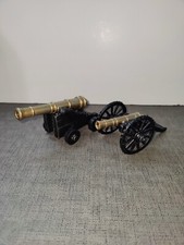 Vintage Penncraft MT Penn Pa 4 1/2 Metal Cannons Cast Iron Brass