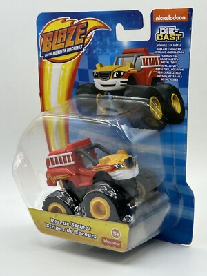 Blaze and the Monster Machines Fire Rescue Stripes Truck DieCast
