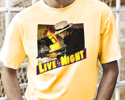 Live by Night V1 TShirt Vintage 8 colors TShirt DTG Print SIZE S-5XL