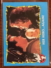 1989 O-Pee-Chee Ghostbusters White Back Bill Murray Venkman Her Hero Again #80 a