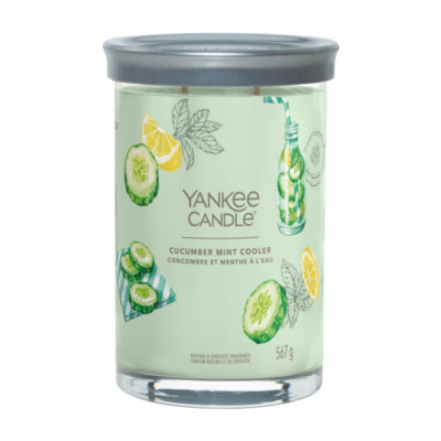 Signature Collection Large Tumbler 2-Docht (567 g) - Cucumber Mint Cooler