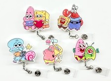 Cute Cartoon Badge Reel, Name Tag CNA, RN, Teacher ID Badge Holder