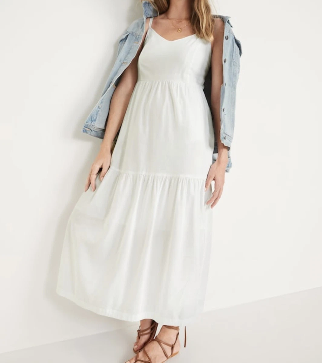 Old Navy Maxi Dress For Women Size XS Petite Woman White Color eBay