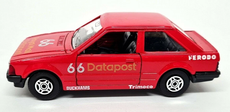 Corgi 1/36 - Ford Escort MK3 Datapost Race Car #66 Vintage Model Toy Car - Boxed - Image 4 of 4