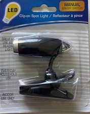led clip on spotlight, new in packaging, black