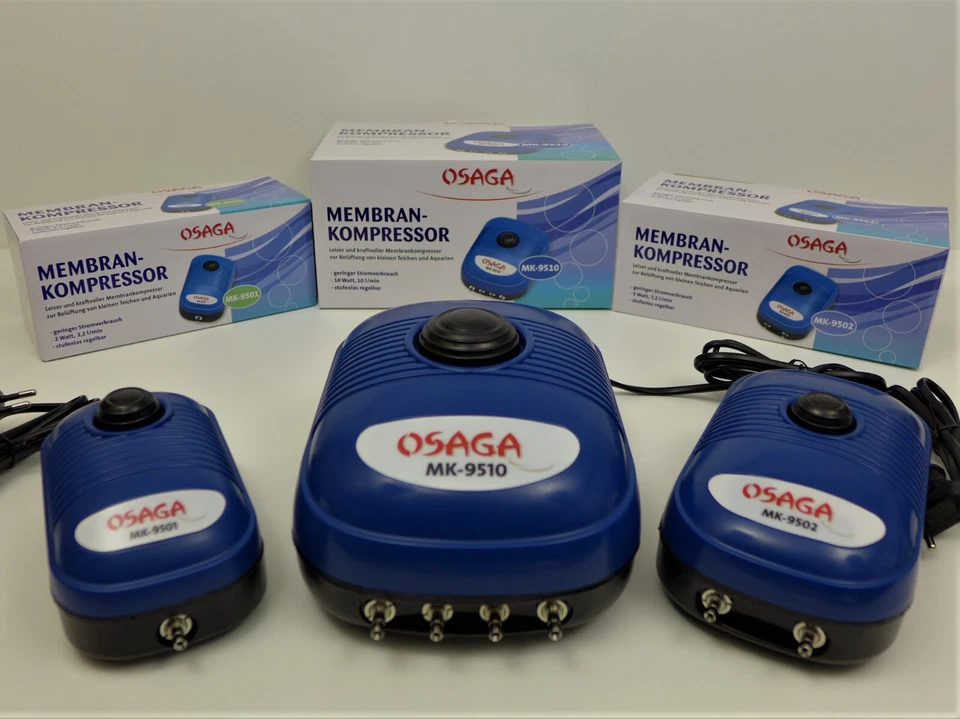 Osaga MK 9501 9502 9510 Sauerstoffpumpe Luftpumpe Teich-Belüfter-Pumpe Membranen - Bild 2 von 4