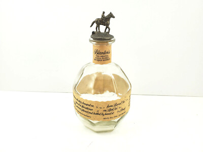 Blanton's Single Barrel Bourbon Whiskey Barrel Empty Bottle Horse Cork