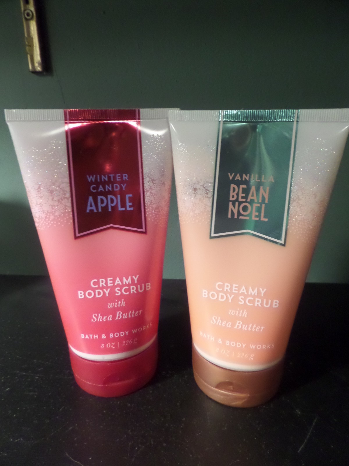 Bath & Body Works VANILLA BEAN NOEL & WINTER CANDY APPLE Creamy Body Scrub eBay
