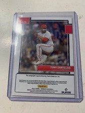2022 Donruss Baseball Signature Series Auto #SS-TS Tony Santillan - Reds Lot