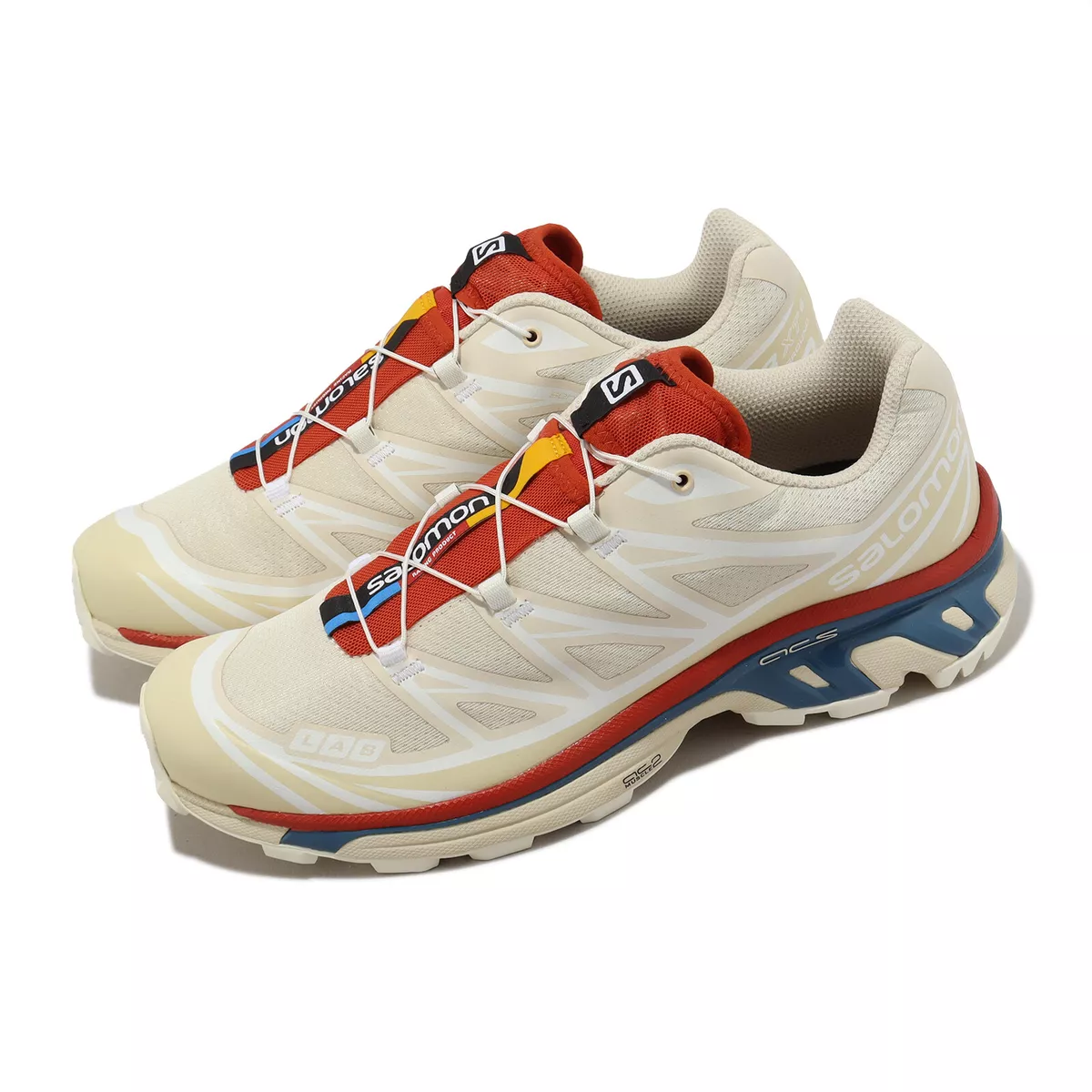 Salomon XT-6 Almond Milk Bleached Sand Red Men Outdoors Casual Shoes L47293400 Salomon XT-6 Almond Milk Bleached Sand Red Men Outdoors Casual Shoes L47293400